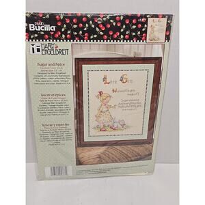 Plaid Bucilla Counted Cross Stitch Kit Sugar and Spice Mary Engelbreit 45377 NEW